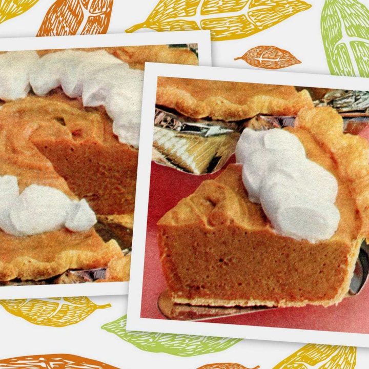 7-step Pumpkin chiffon pie recipe from 1959