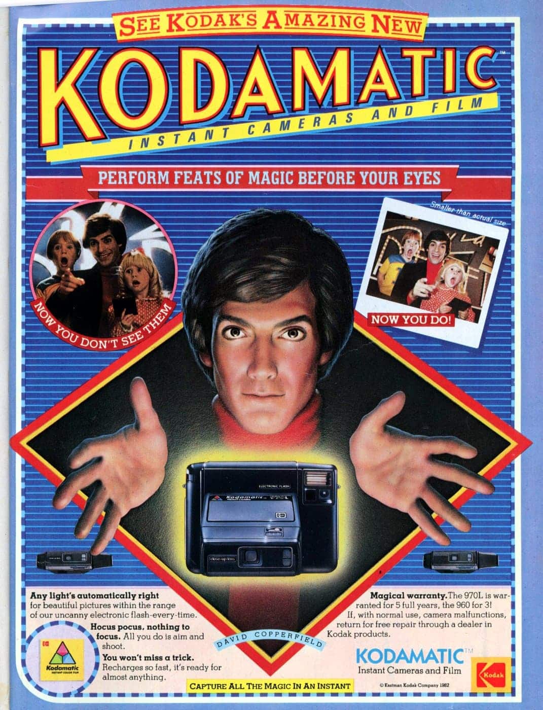 80s Kodamatic instant cameras 1982