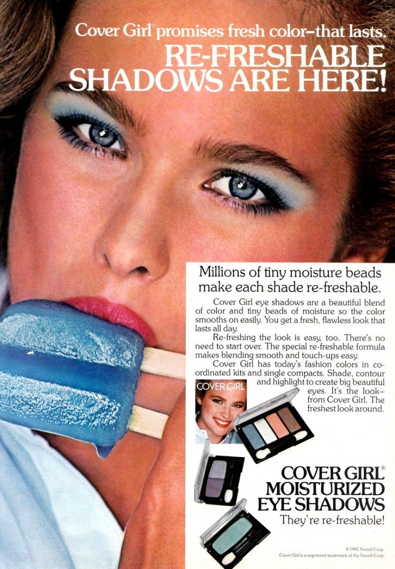 Blue eyeshadow The good, the bad & the ugly vintage makeup Click