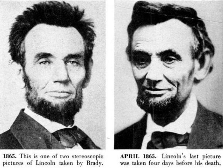 See the first & last pictures of Abraham Lincoln, plus 24 historic