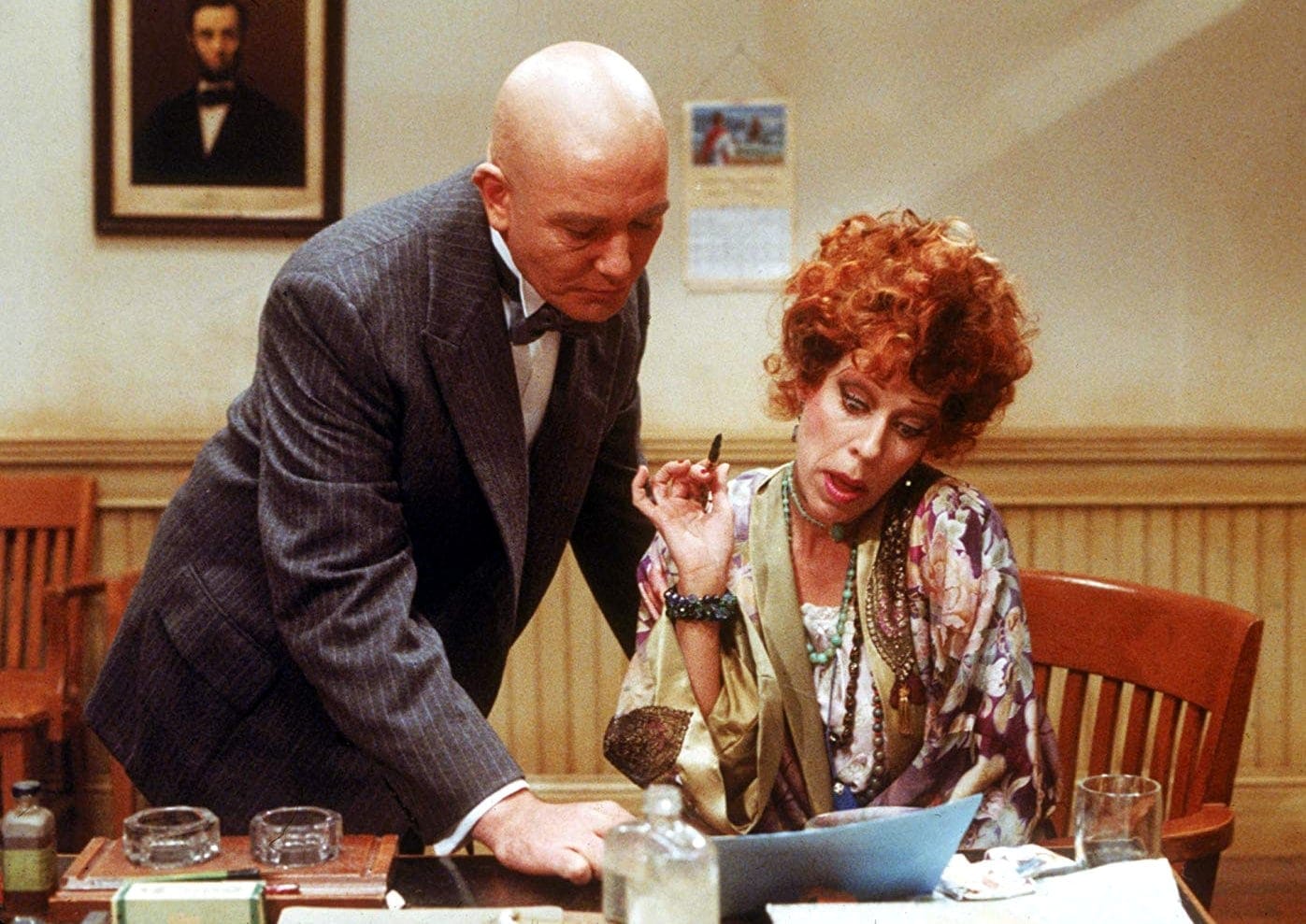 Albert Finney and Carol Burnett in Annie movie (1982)