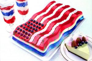 All-American Jell-O flag molded dessert (1999)