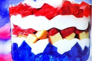 Vintage all-American trifle dessert recipe from 1993