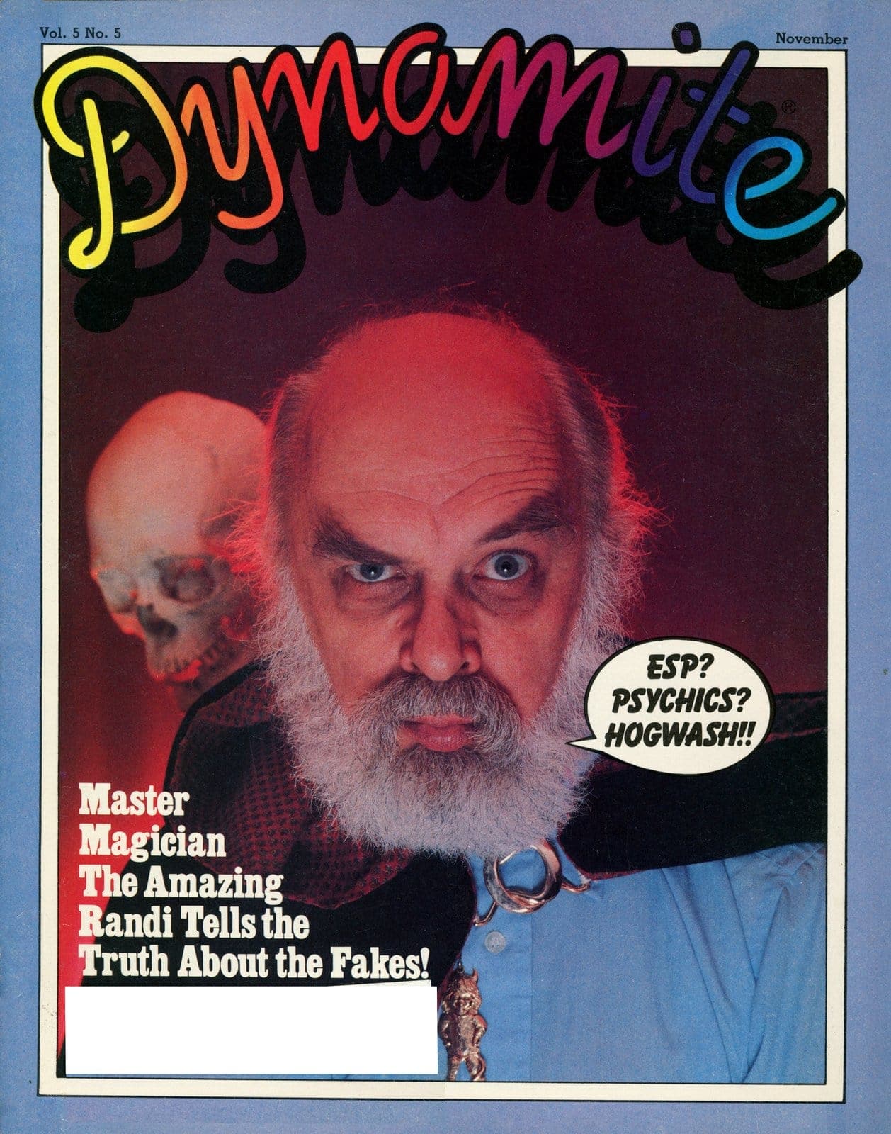 Dynamite magazine had 1970s & 1980s celebrities GenX kids loved: See 60 classic covers here! 56 Amazing Randi Dynamite magazine cover Nov 1981