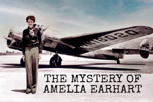 Amelia Earhart and her lost plane