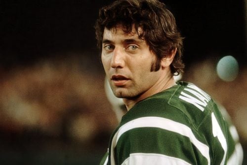 American football player Joe Namath Super Bowl