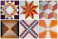 American heritage Pieced patchwork quilts from 1972