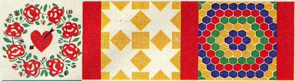 How to make an American folk patchwork wall hanging (1976) - Click ...