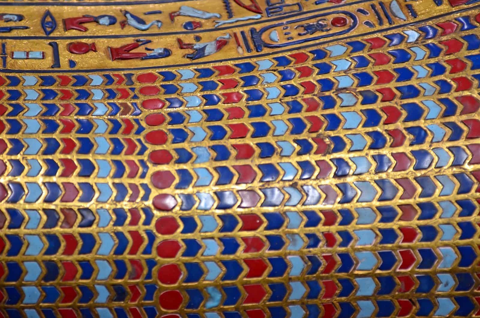 Ancient Egyptian gold sarcophagus