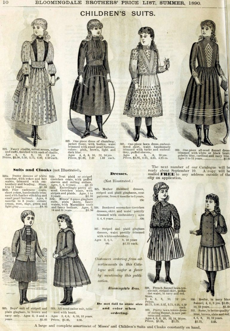 Victorian Bloomingdale's See their whole catalog from the summer of