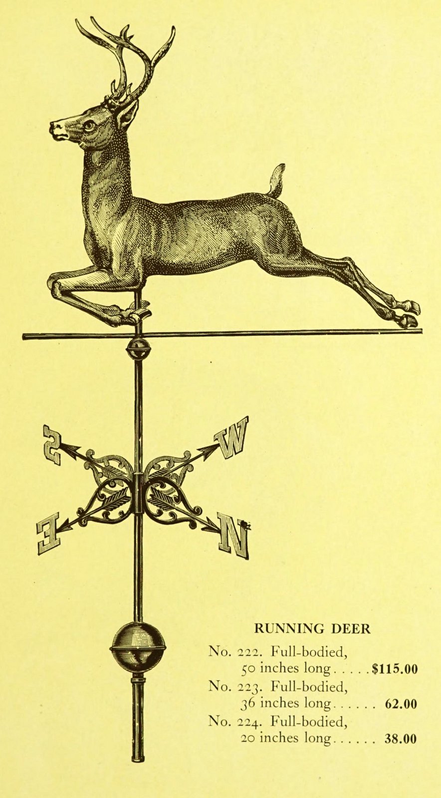 Antique 1920s weather vanes - Metal designs from 1921 (10)