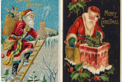 Antique Christmas postcards (4)