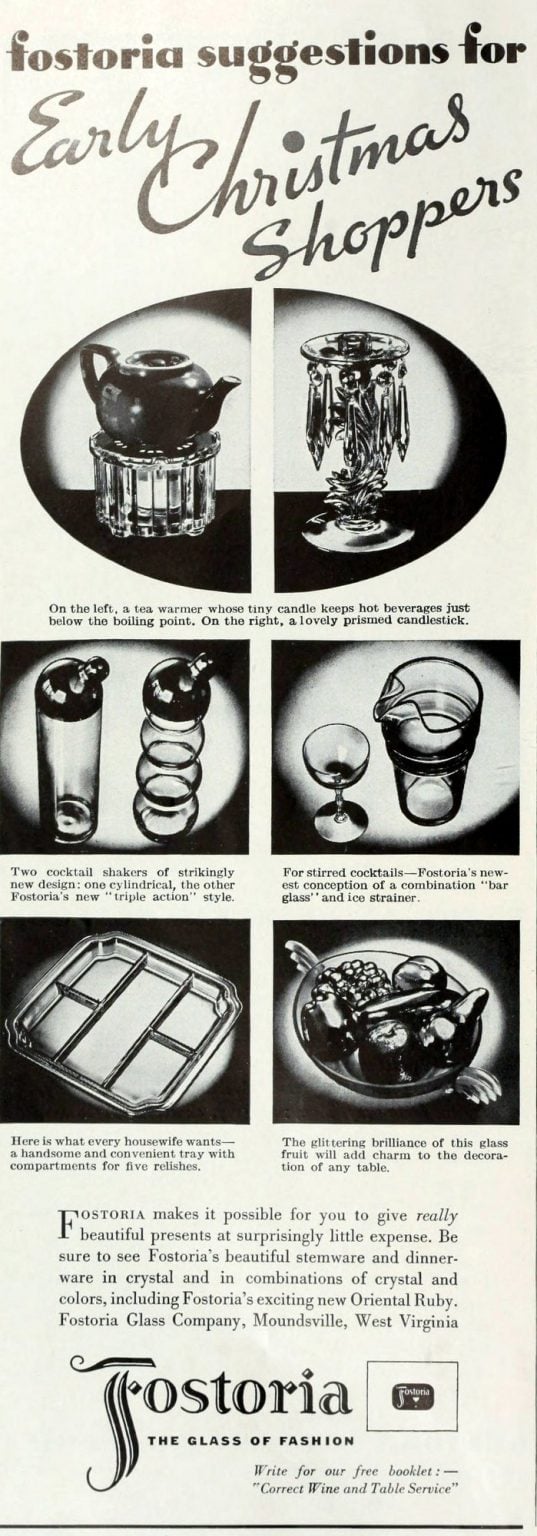 Vintage Fostoria glass 100+ patterns, colors & styles of the