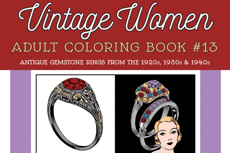 Download Antique Gemstone Rings & jewelry from the 1920s, 1930s & 1940s: Adult coloring book - Click ...