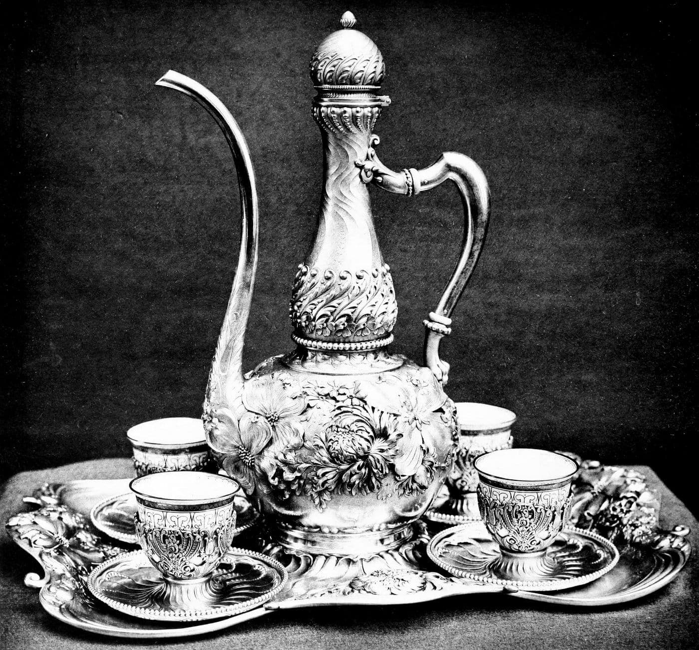 Look back at antique Gorham Sterling silver patterns & styles Click