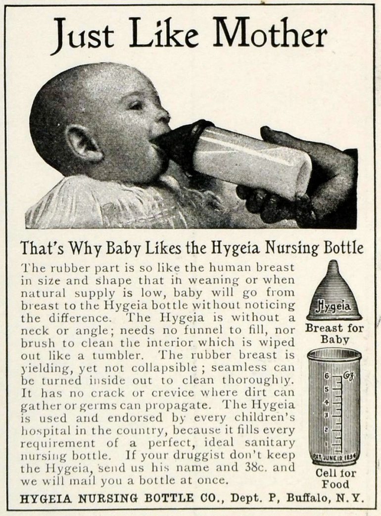 See the fascinating evolution of vintage baby bottles over 80+ years