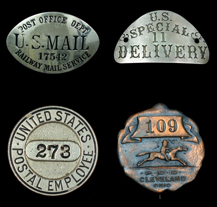 See vintage mail carriers & post office service carts from 100+ years