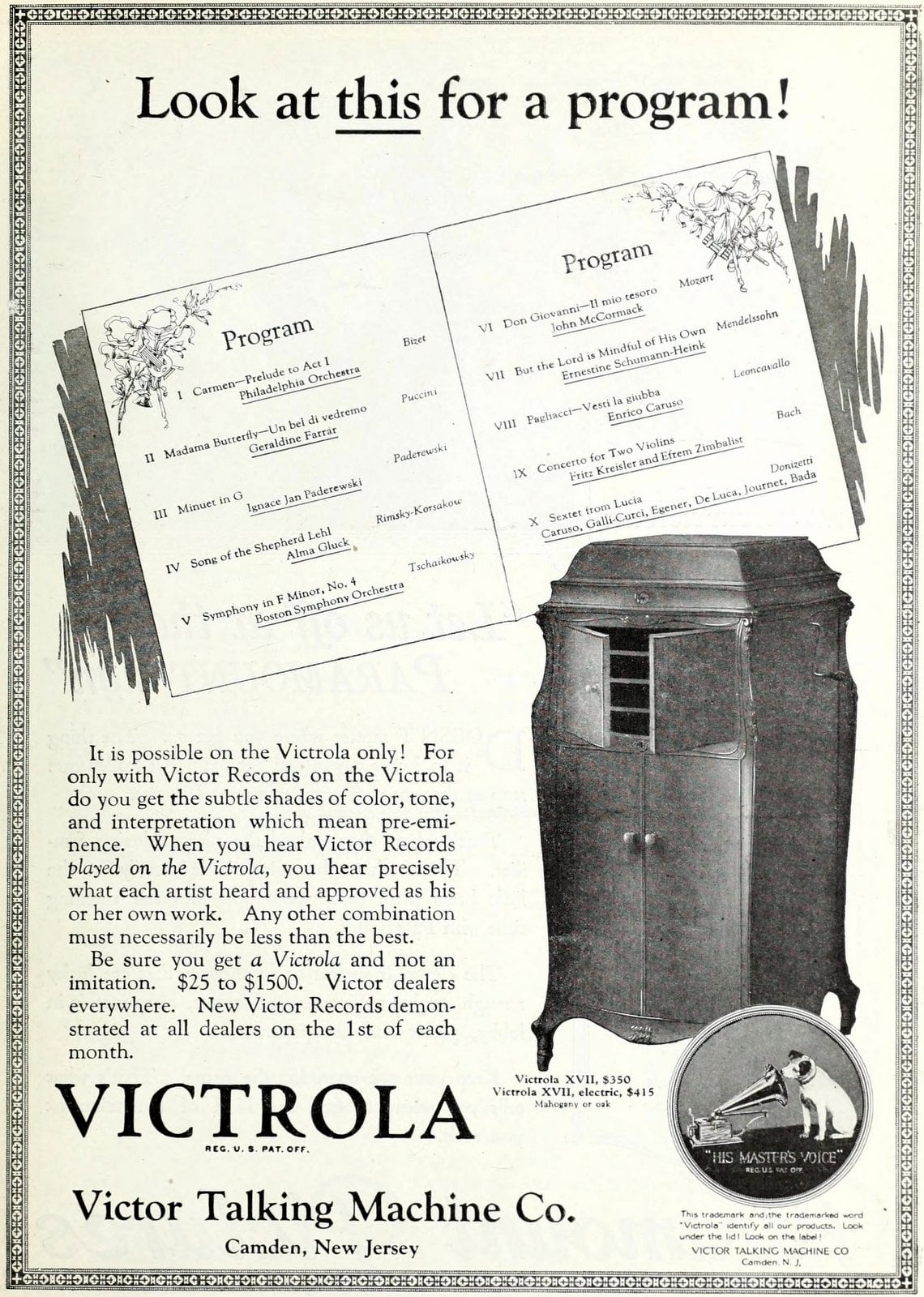 V is for Victrola: The famous record player that turned a brand name into a household word in 1906 20 Antique Victrola gramophones and vintage music