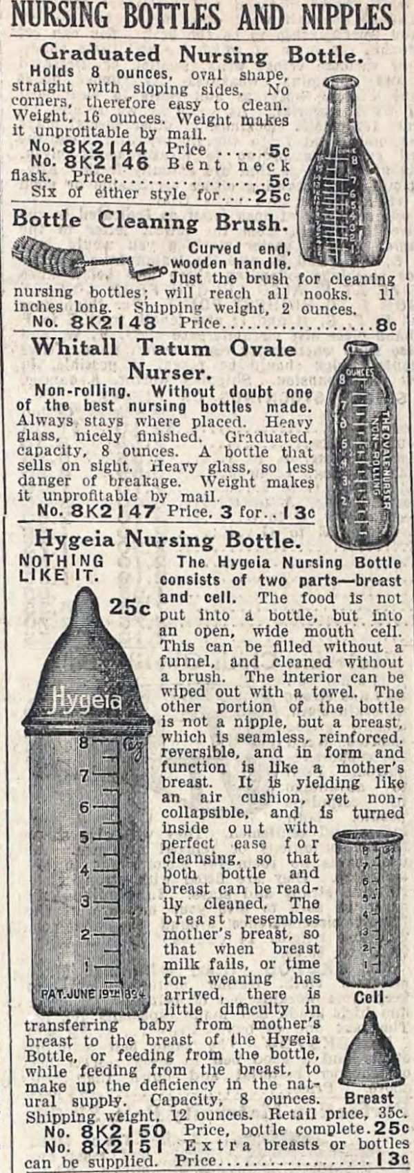 See the fascinating evolution of vintage baby bottles over 80+ years