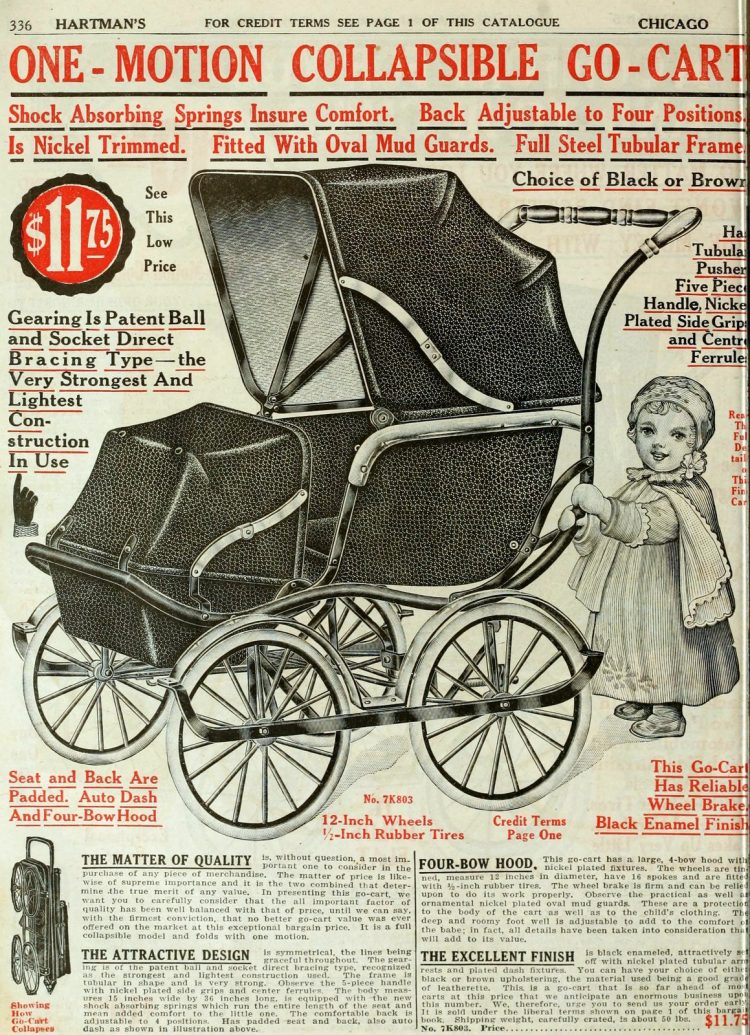 Antique baby carriages & oldfashioned strollers (18801922) Click