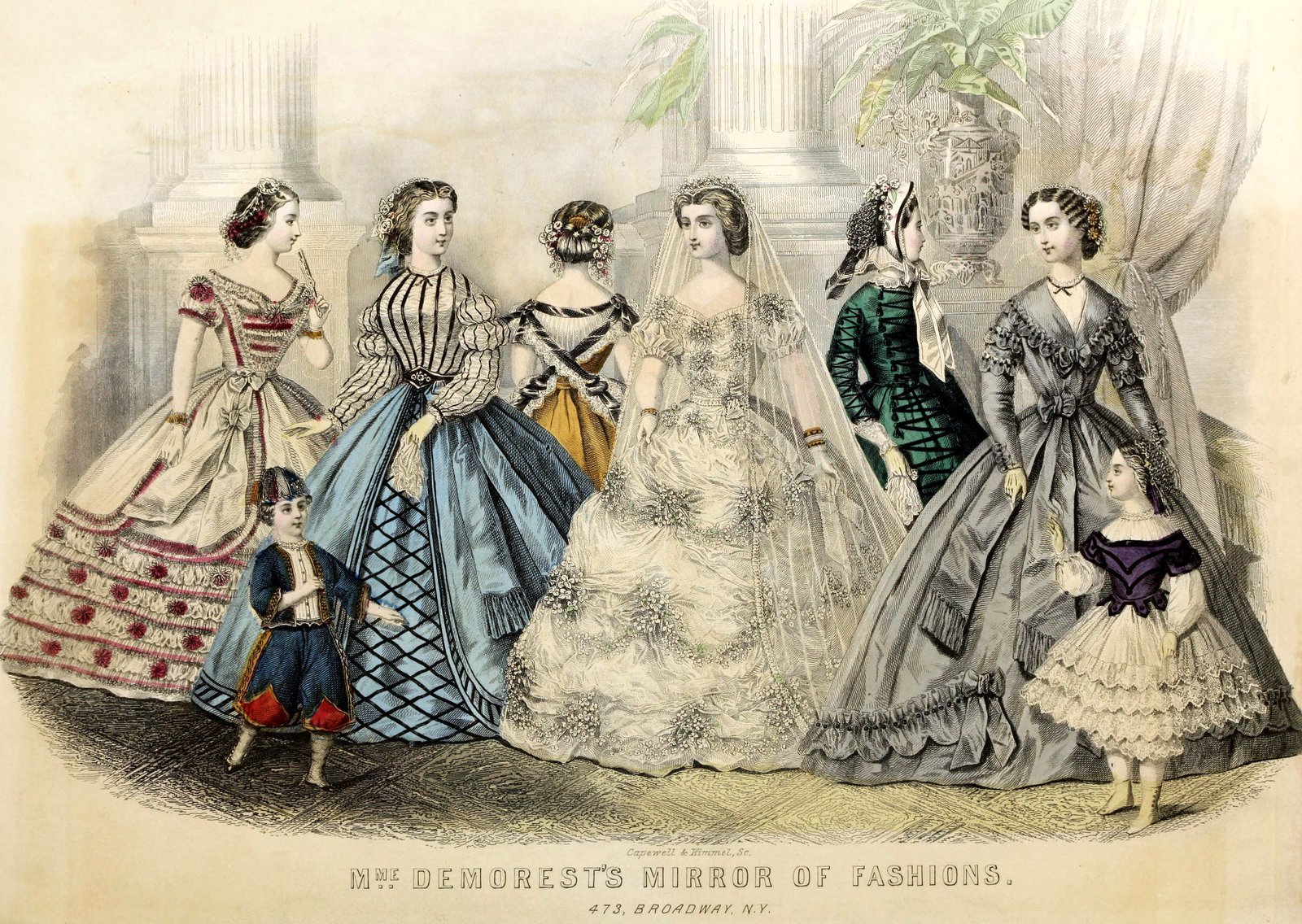 Antique clothing fashion from Mme Demorest (1800s) via ClickAmericana com (2)