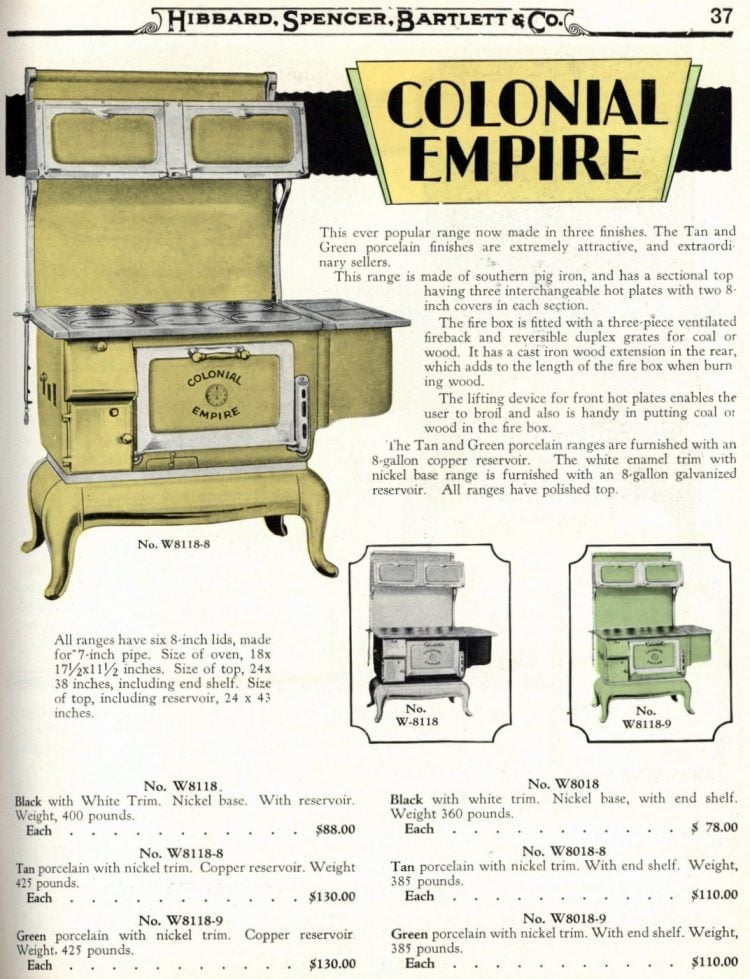 Can you imagine cooking on one of these antique kitchen ranges