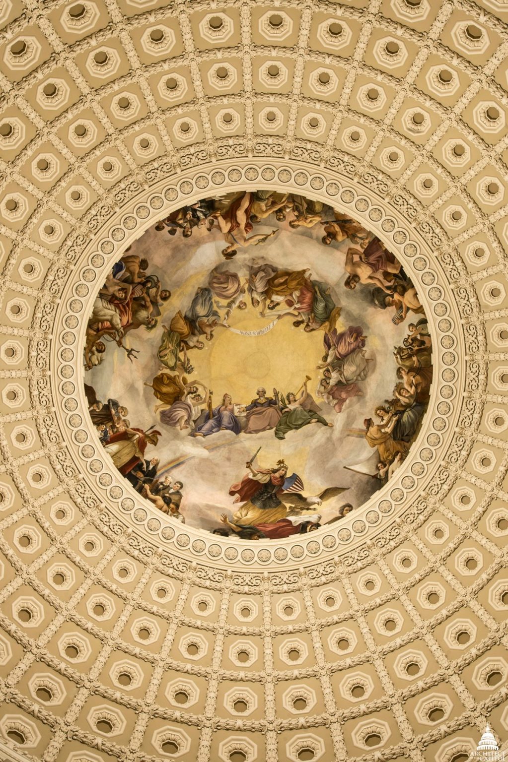 How the Apotheosis of Washington fresco was created in the Capitol Dome
