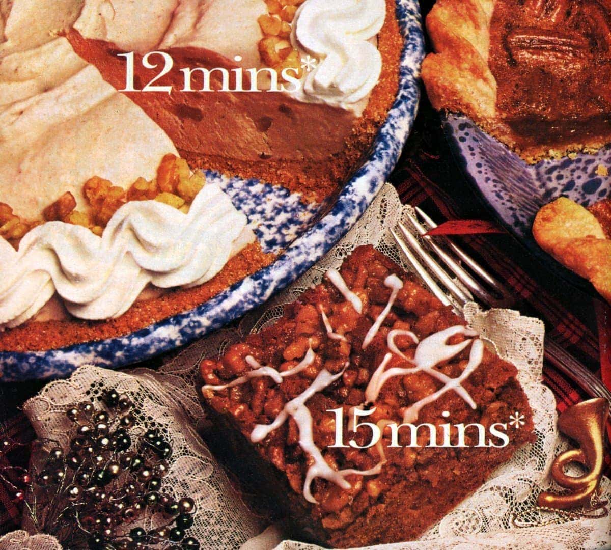 3 decadent vintage holiday desserts: Apple crunch cake, pumpkin cream pie & luscious pecan pie - Cli