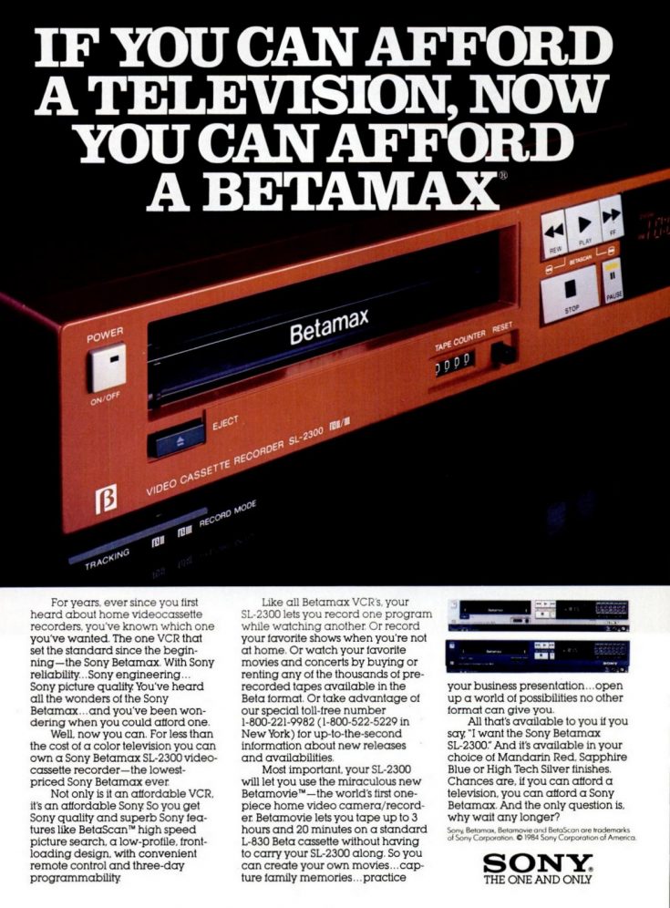 VHS or Beta? A look back at Betamax, and how Sony lost the VCR format