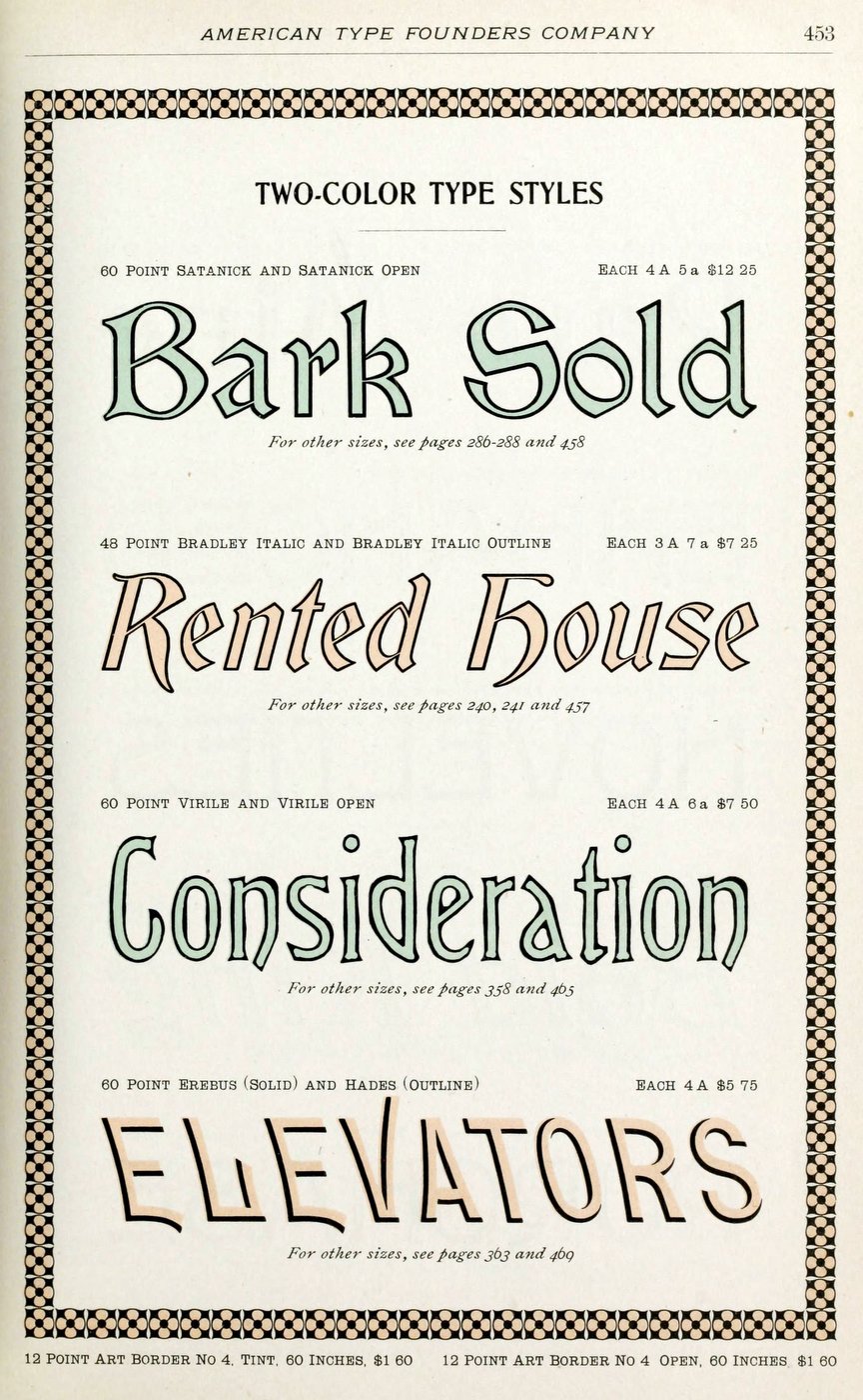 Like old-fashioned fonts: See dozens of vintage typefaces - Click Americana
