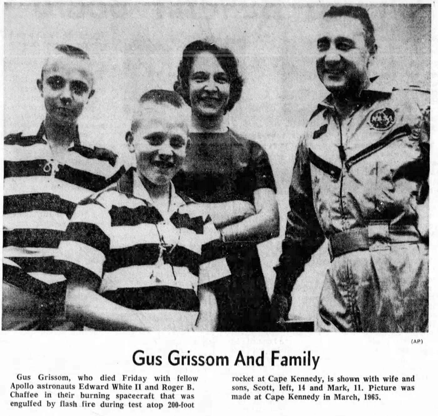 How the Apollo 1 astronauts tragically died in a flash fire on the