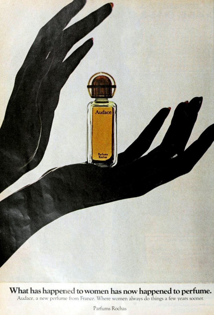 100 Vintage 70s Perfumes That Will Take You Straight Back In Time Audace Perfume By Parfums Rocha 1972 750x1101