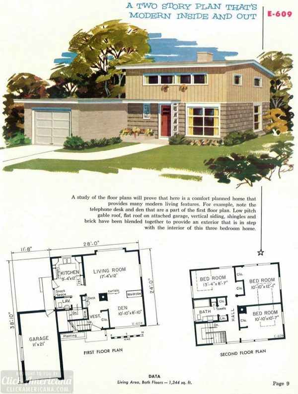 130 vintage '50s house plans used to build millions of midcentury