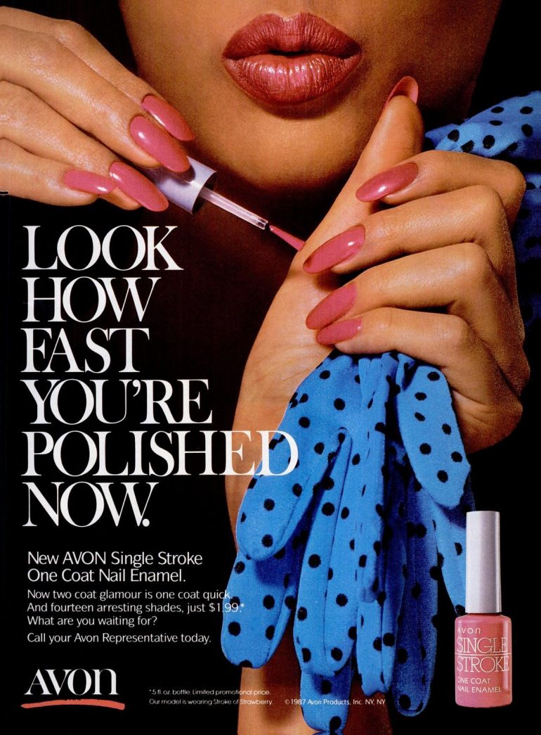 Nail polish ads from the '80s Popular colors & top brands (19801989