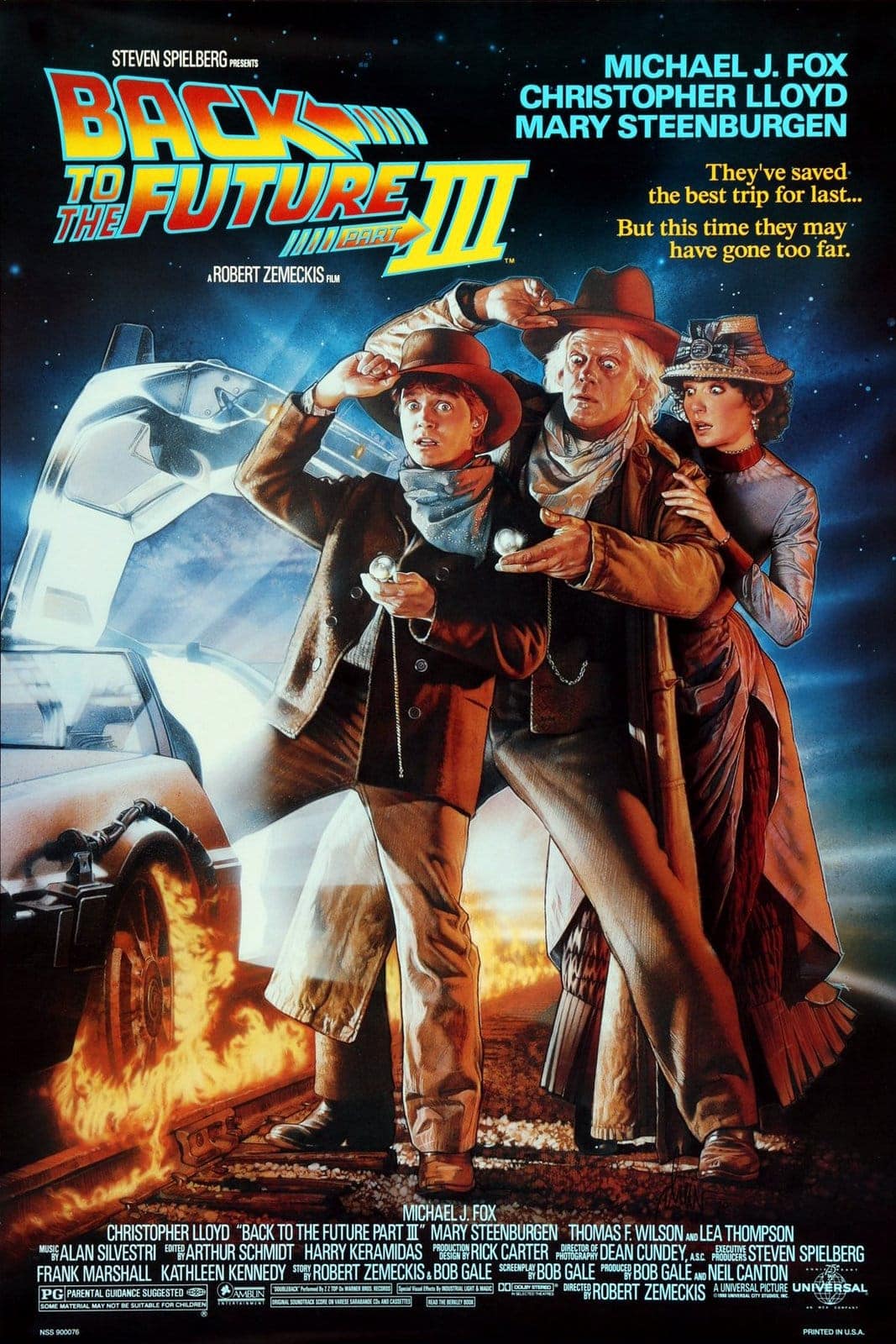 Back to the Future 3 movie poster - 1985