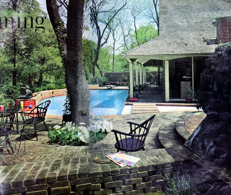 Backyard patio pool from 1966