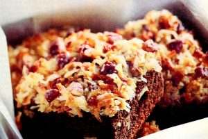 Baker's one-bowl German sweet chocolate brownies, starring chocolate, coconut & nuts 1997