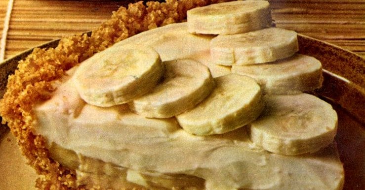 Banana Breeze no-bake pie (1974) - Click Americana
