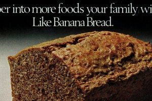 Banana bread with bran vintage recipe (3)
