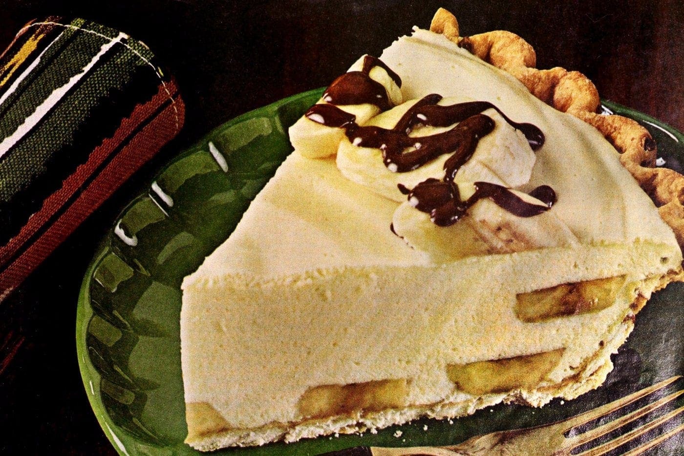 Banana rum pie recipe from 1968 - Click Americana