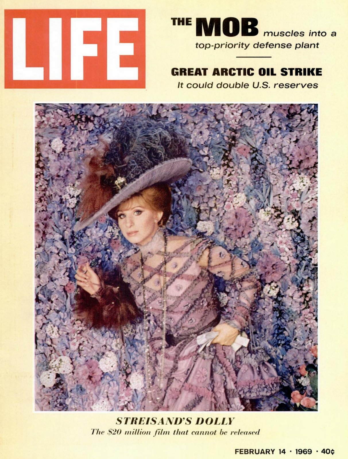 Barbra Streisand on the cover of LIFE for Hello Dolly (1969) via ClickAmericana com