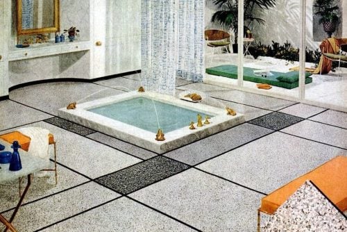 Bathroom floors from the '50s