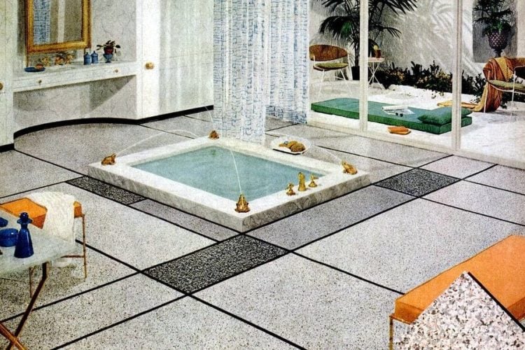 Bathroom floors from the '50s