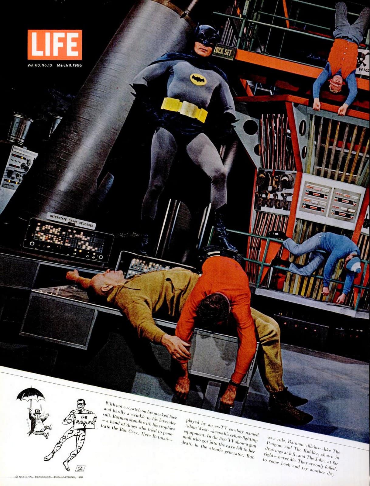 1966 Batman Movie Poster Print – Adam West, DC Comics, Gotham City, 8.5x11, Reproduction