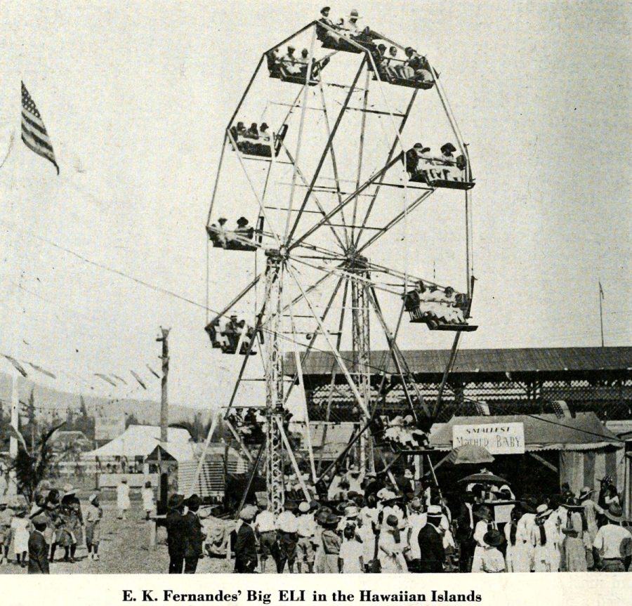 Here's the history of the Ferris Wheel plus photos of the massive