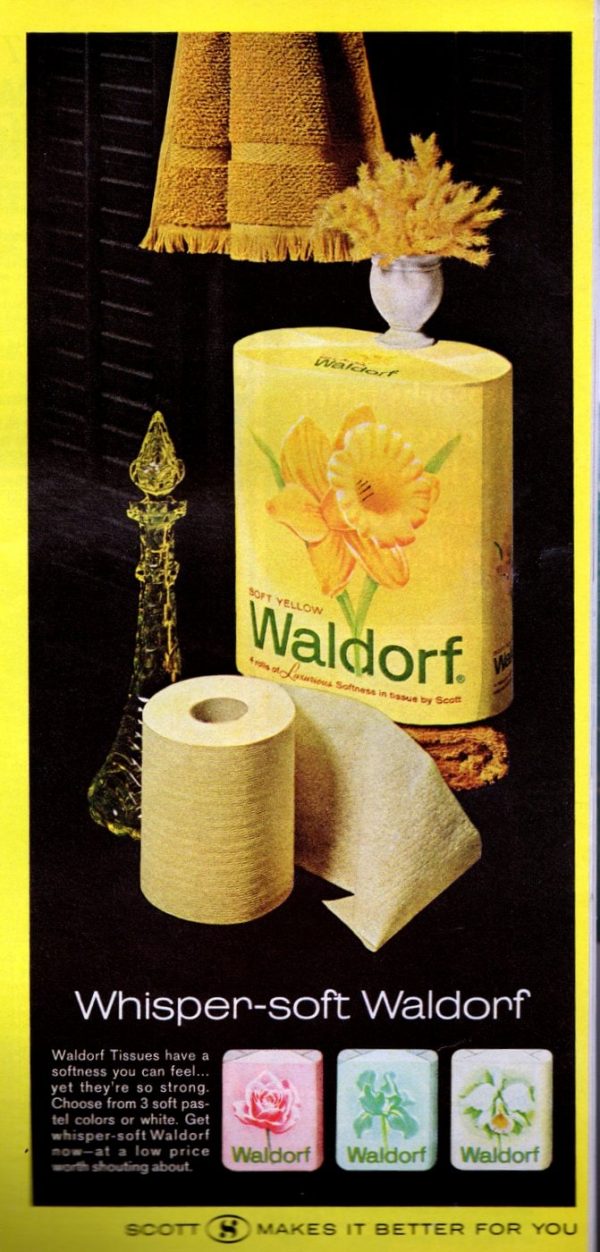 Remember retro toilet paper that had colors & patterns, before it was