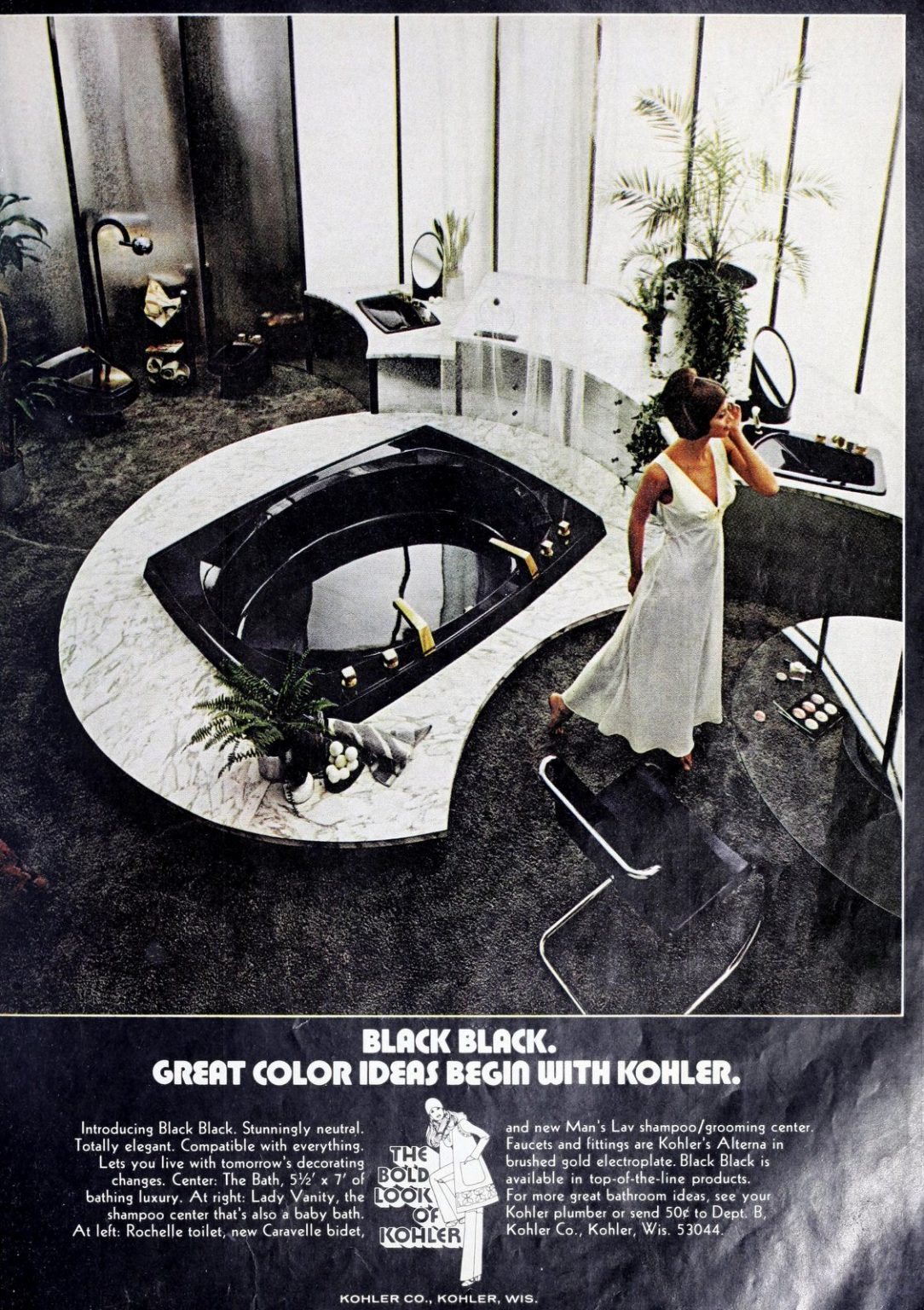 Colorful Kohler bathroom suites from the '60s & '70s Click Americana