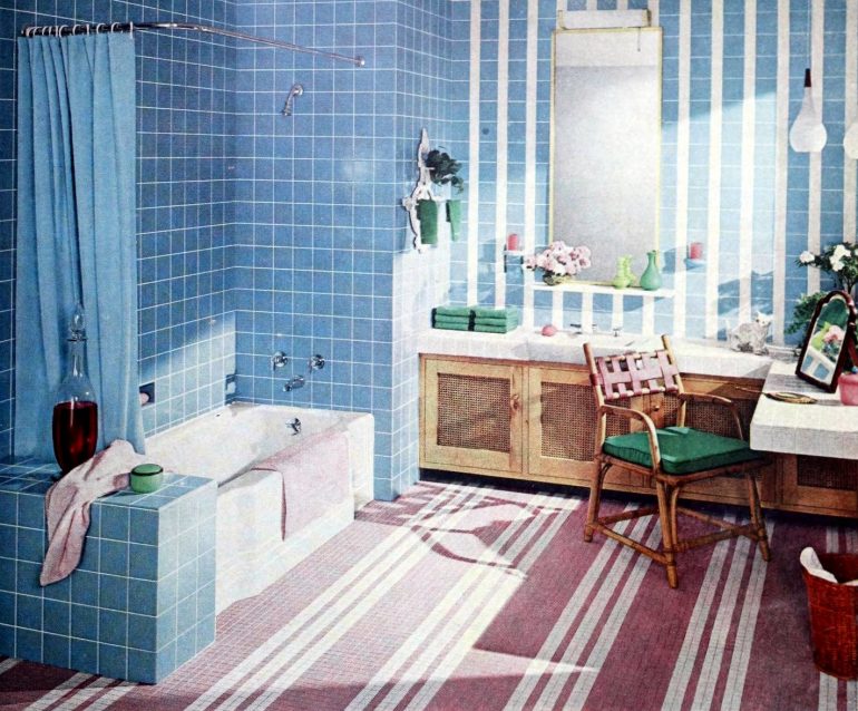36 vintage 1950s bathroom tile design ideas Click Americana