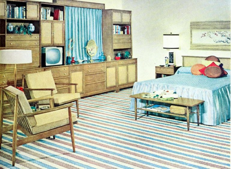 Vintage 1950s bedroom decor: See 50+ examples of mid-century master ...