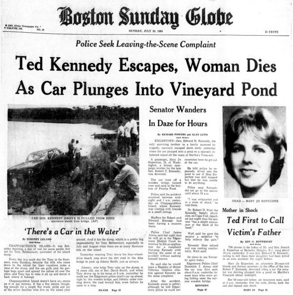 Ted Kennedy's Chappaquiddick incident The 1969 car crash that killed a